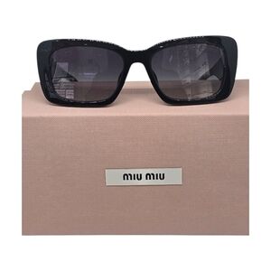 NEW Miu Miu Black Square Sunglasses